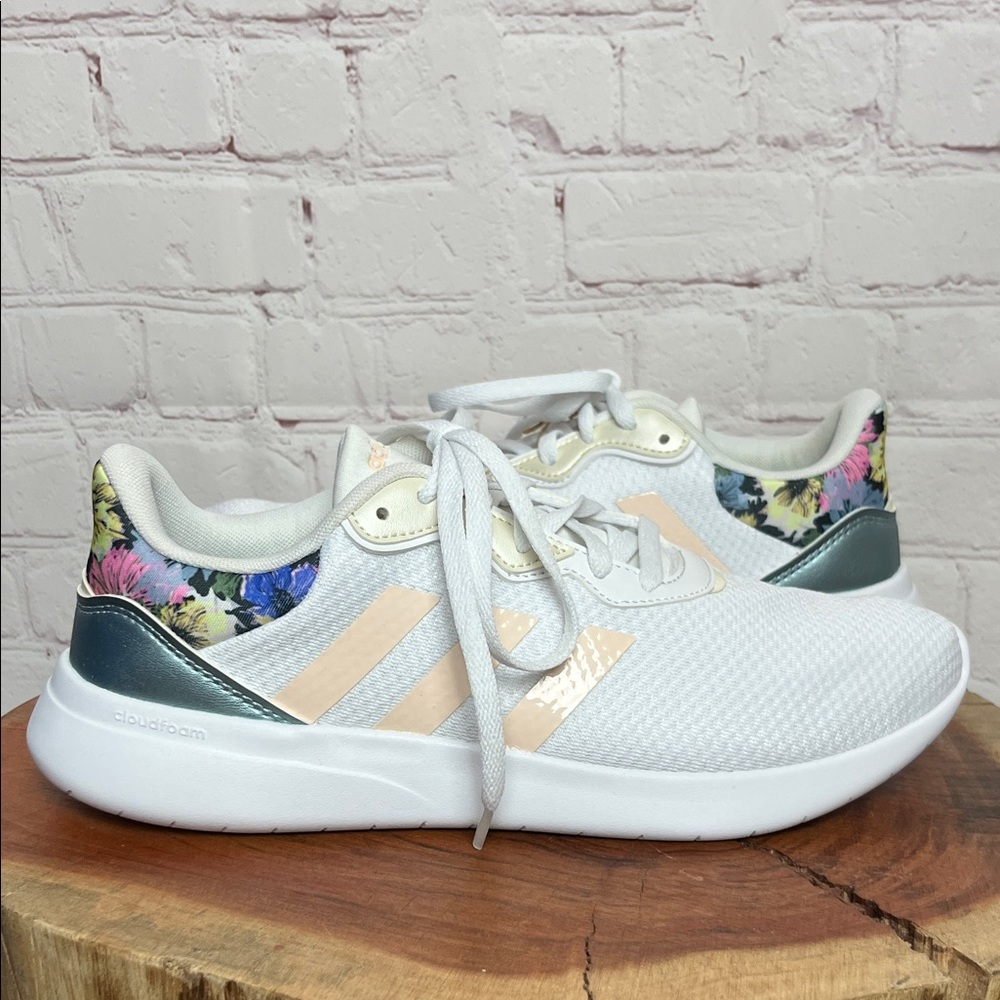 Adidas QT Racer 3.0 Sneakers with Floral Accents